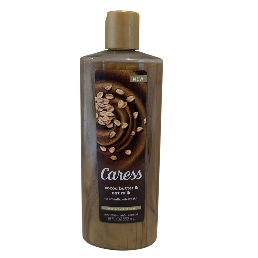 CARESS Cocoa Butter & Oat Milk Moisturizing Smooth & Velvety Body Wash 18 OZ